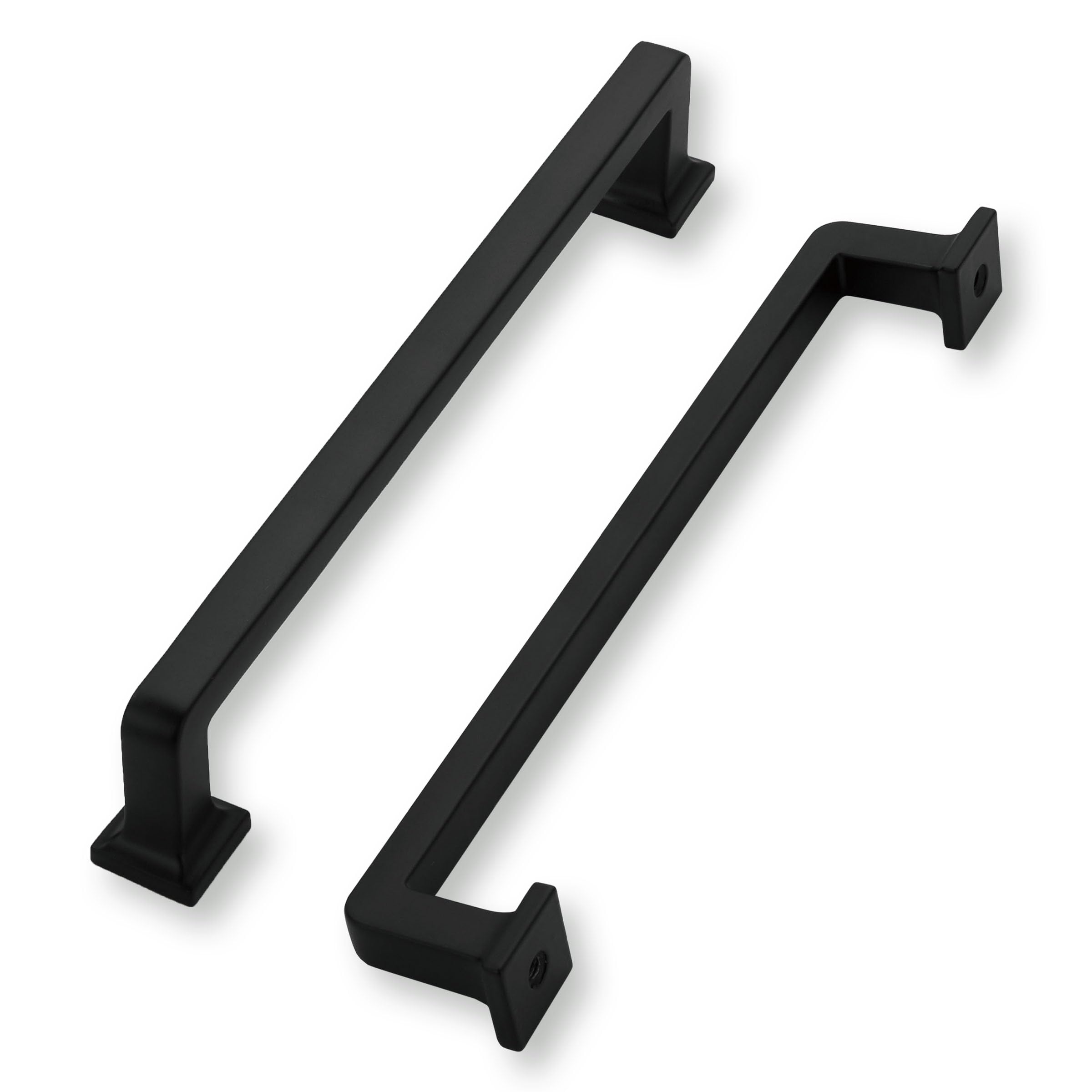 khtumeware 10 Pack Matte Black Cabinet Pulls, 8-3/4 Inch(224mm) Hole Centers Cabinet Handles Kitchen Hardware Straight Bar for Cabinets and Drawer