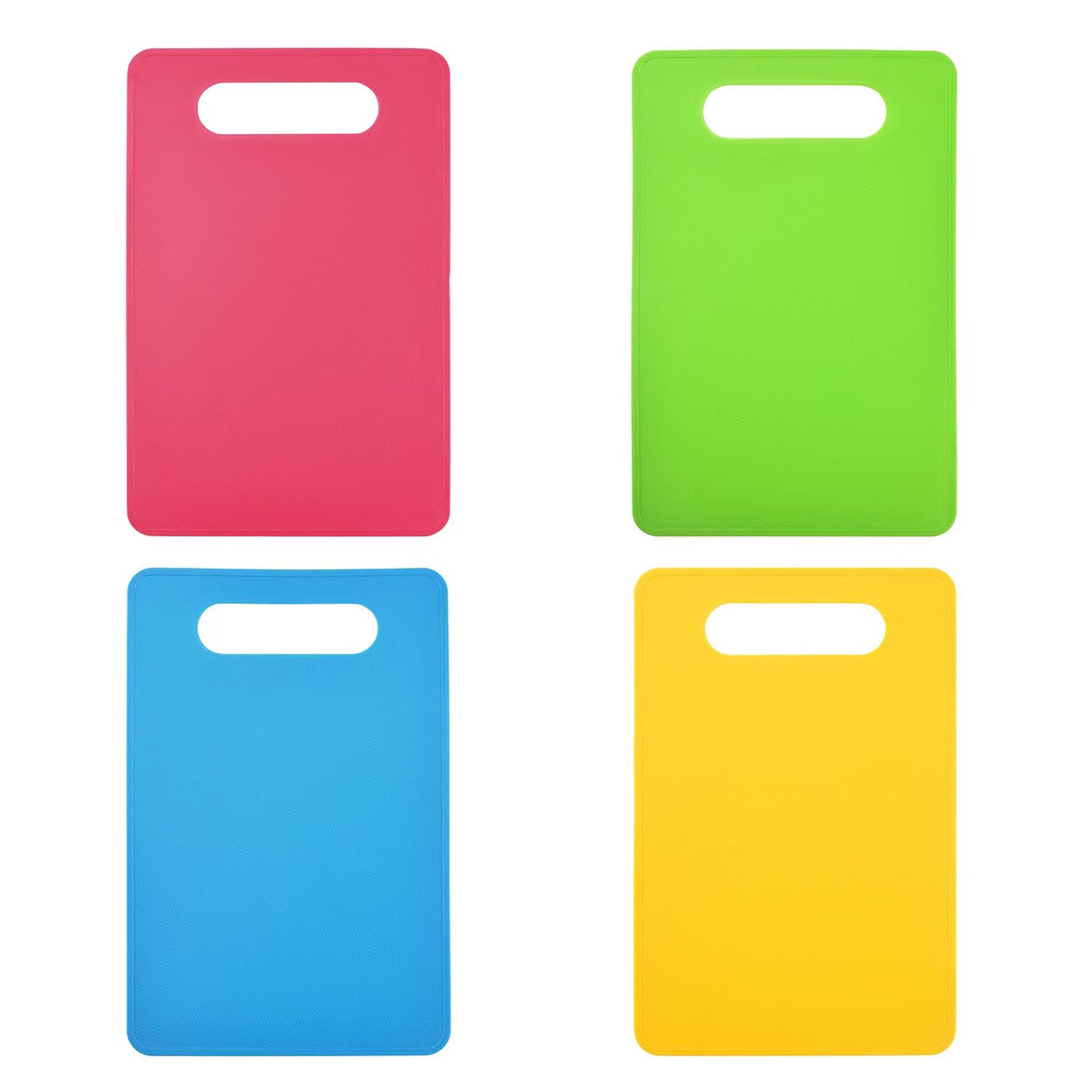4 Pieces of Colored Plastic Cutting Boards, Mini Square Cutting Boards, Kitchen Tools, Suitable for Cutting Fruits, Vegetables, and Meat.