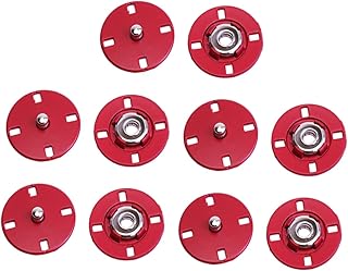 PLAFOPE 10 Pçs Botões De Pressão Botões De Pressão Magnéticos DIY Botões De Pressão De Metal Costurar Em Botões Magnéticos Botões De Metal Botões De Kit De Rebites Para Roupas Kit