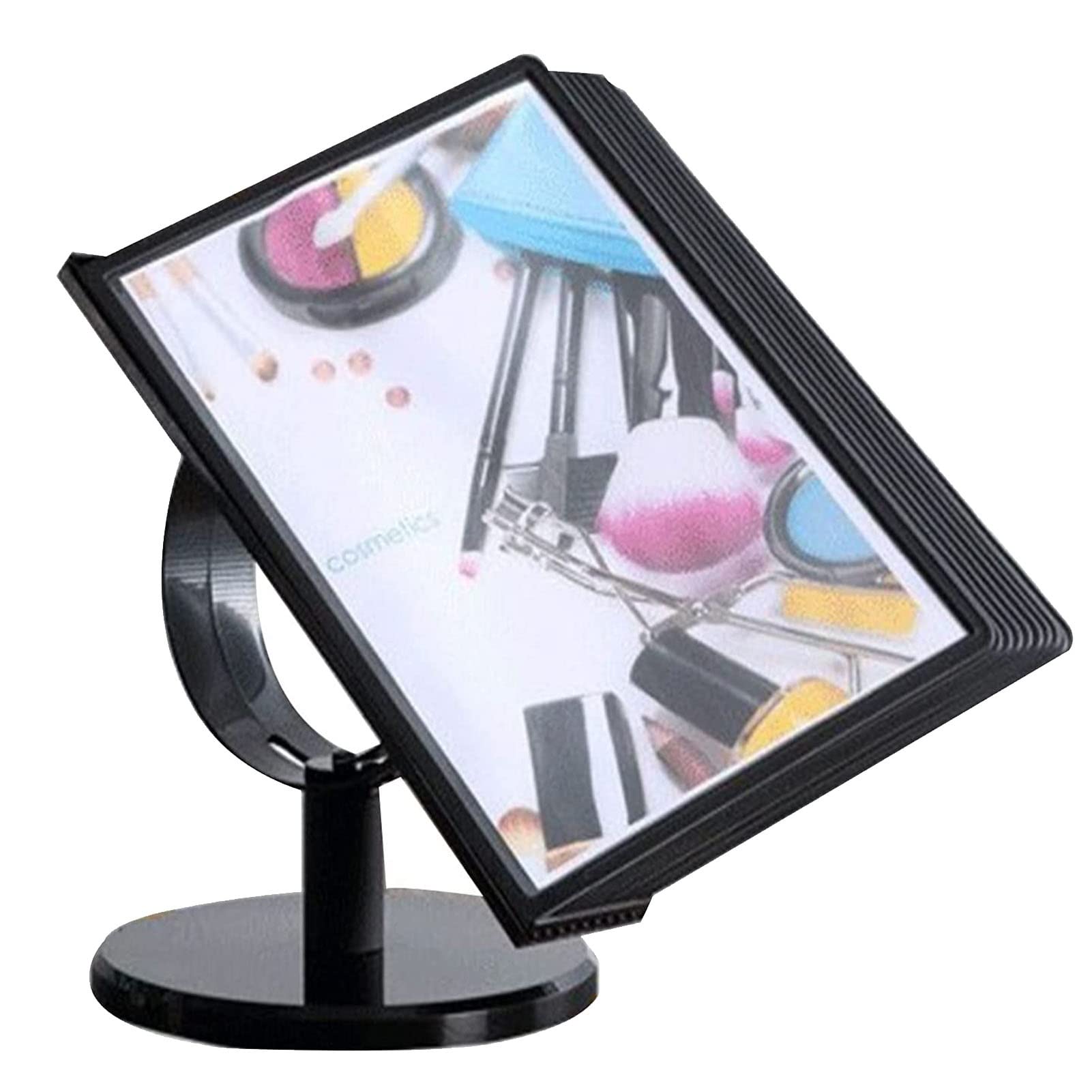 HTTGDGDH Desktop Reference System - Desk Reference Organizer Catalog Display Rack 10 Page Double-Sided Panels A4 Let,