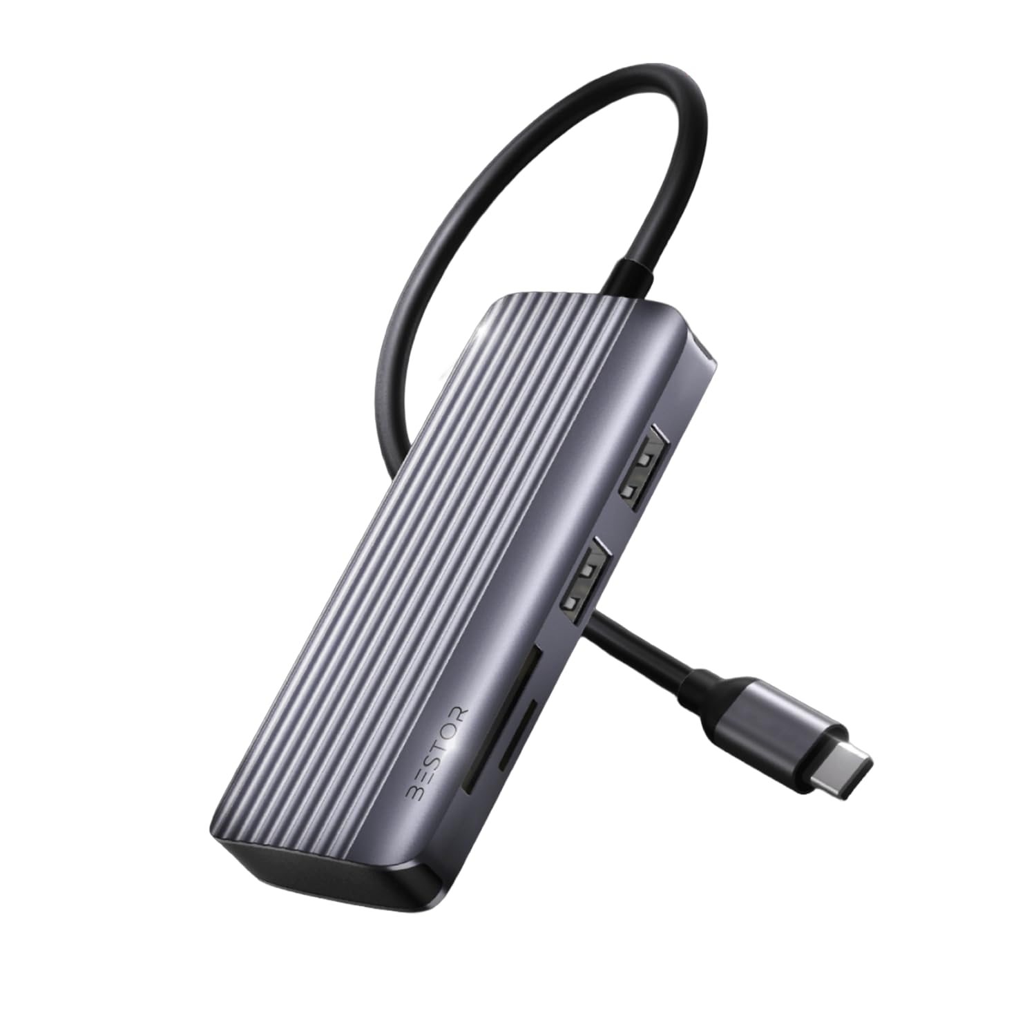 BESTOR® USB C Hub HDMI Adapter, 6 in 1 Multiport Dock for MacBook pro to HDMI 4k,2 USB 3.0 Ports SD/TF Card Reader 55W PD,Compatible for USB C Laptops Nintendo and Other Type C Devices-image-44