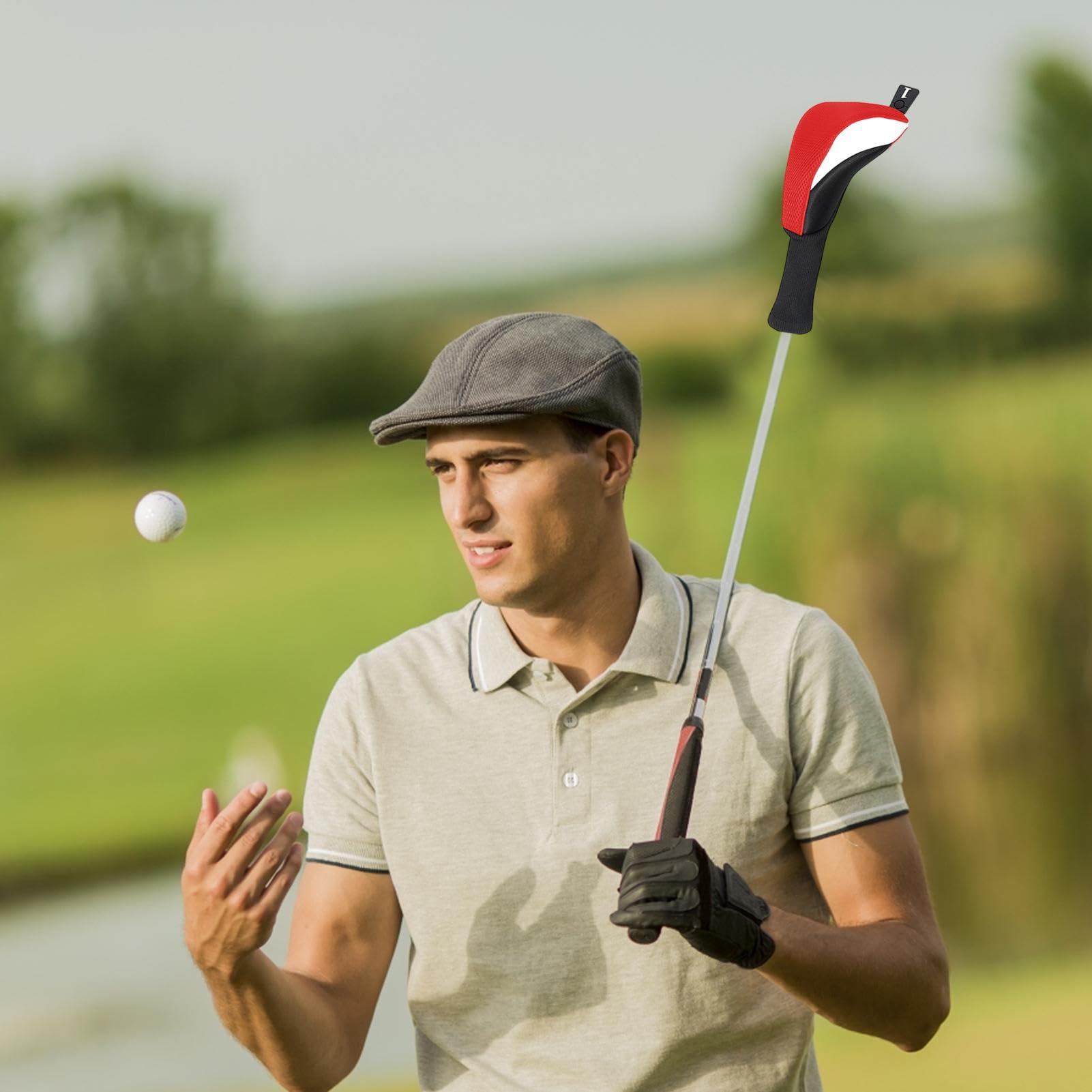 Copritesta per mazze da golf in legno, Copritesta per mazze da golf - Coprimazze protettive Collo lungo Antipolvere Copricapo ibrido da golf da 5 pezzi | Etichette numeriche Copricapo protettivo Copri