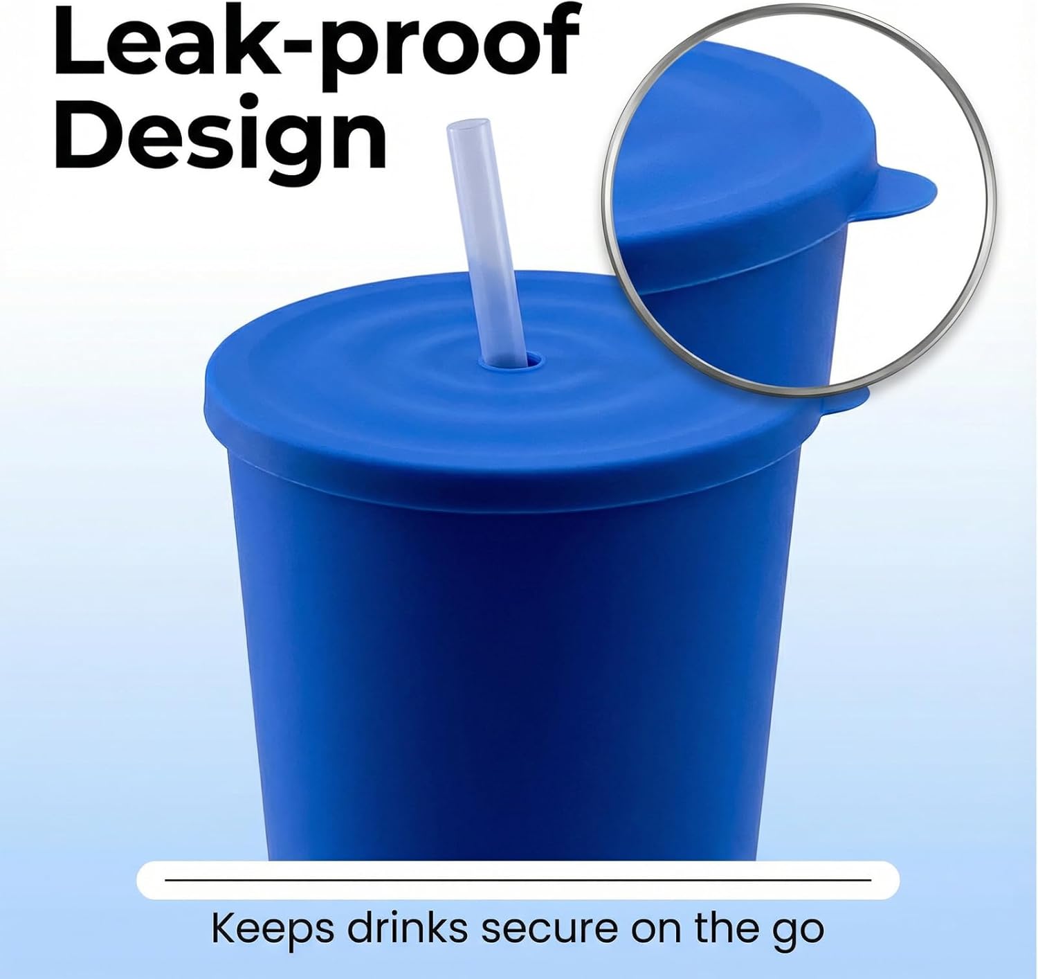 32 oz Cups with Lids and Straws Bulk, Reusable Cup with Lid and Straw, Iced Tea Coffee Mug set of 8 for Home Travel Parties - Image 2