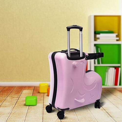 Miniatura 2 de CNCEST Carro de viaje portátil para niños de 20 pulgadas, portátil, universal, impermeable, unisex, con cerradura, adecuado para niños menores de 6