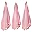 Wuwahold Microfiber Gym Towels Bigger Size Super Soft for Exercise Fitness, Sports, Workout, 380-GSM 15-Inch x 31-Inch Quick-Drying Towels (3 Pack, Pure Pink)