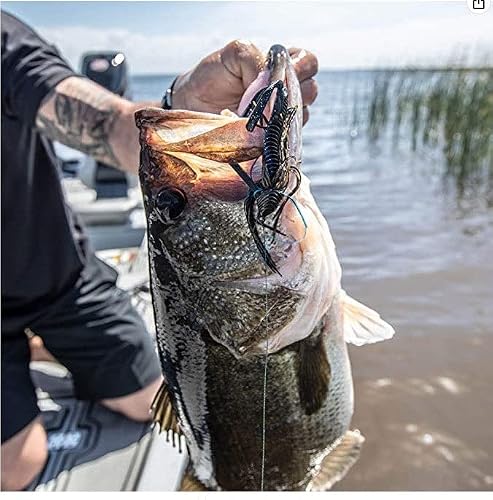6th Sense Fishing Divine Hybrid Jig (Green Pumpkin Blue Crush, 3/8oz)