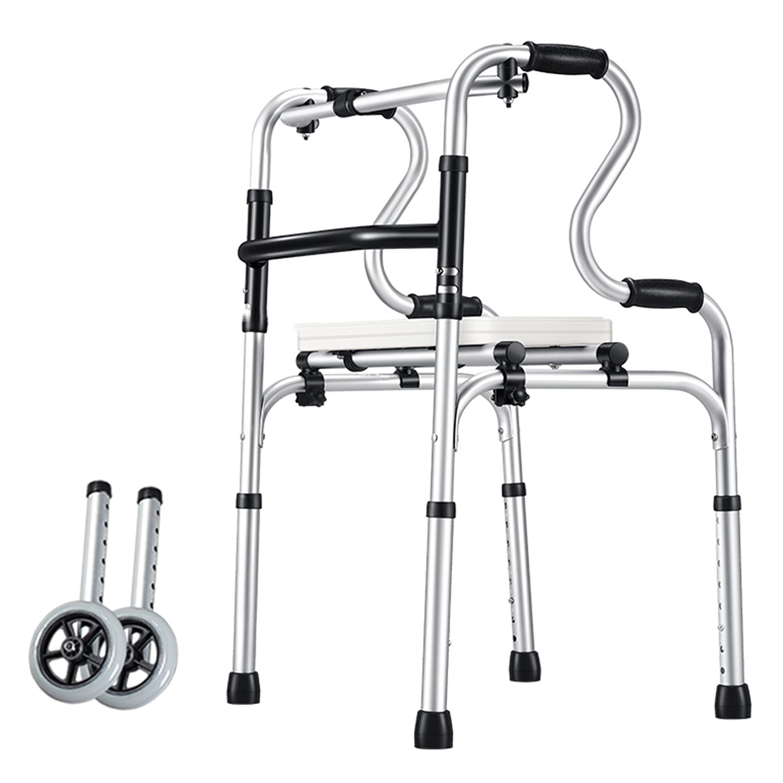 Marcheur pliable avec siège pour rester autonome à la maison et lors de vos sorties - 8