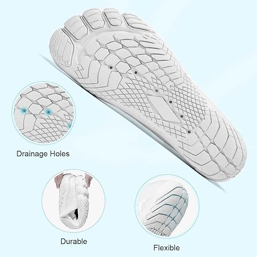 Miniatura 5 de HIITAVE - Zapatos acuáticos y con sensación de pies descalzos para hombre, calcetines acuáticos de secado rápido para deportes al aire libre,