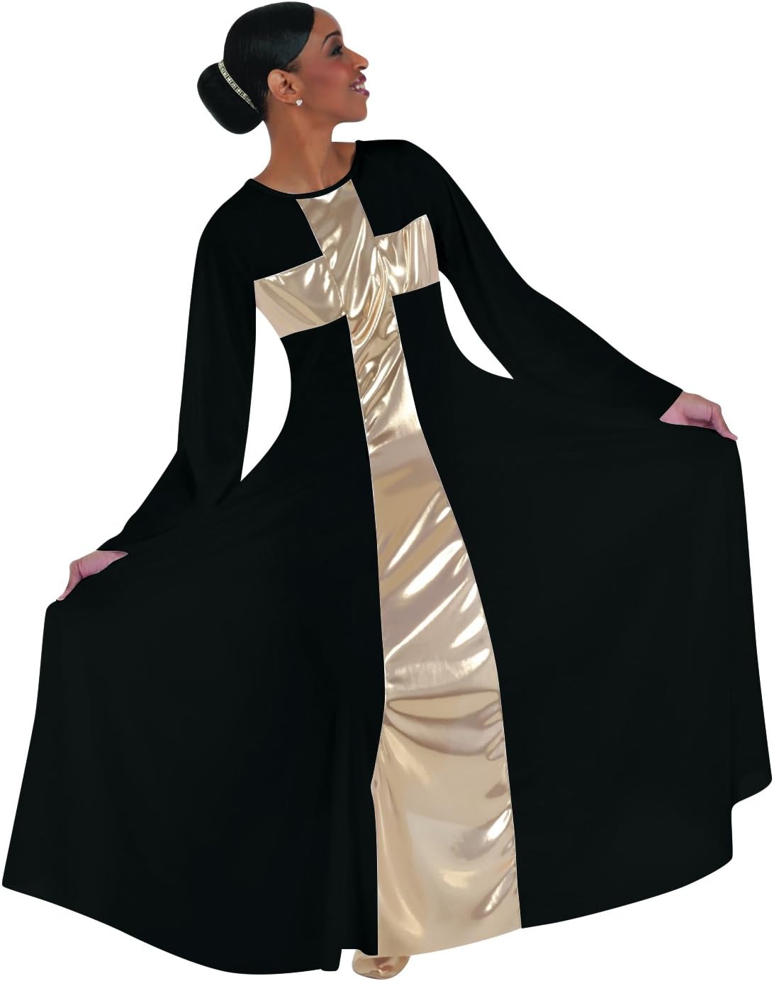 Praise Cross Long Dress - WOMENS