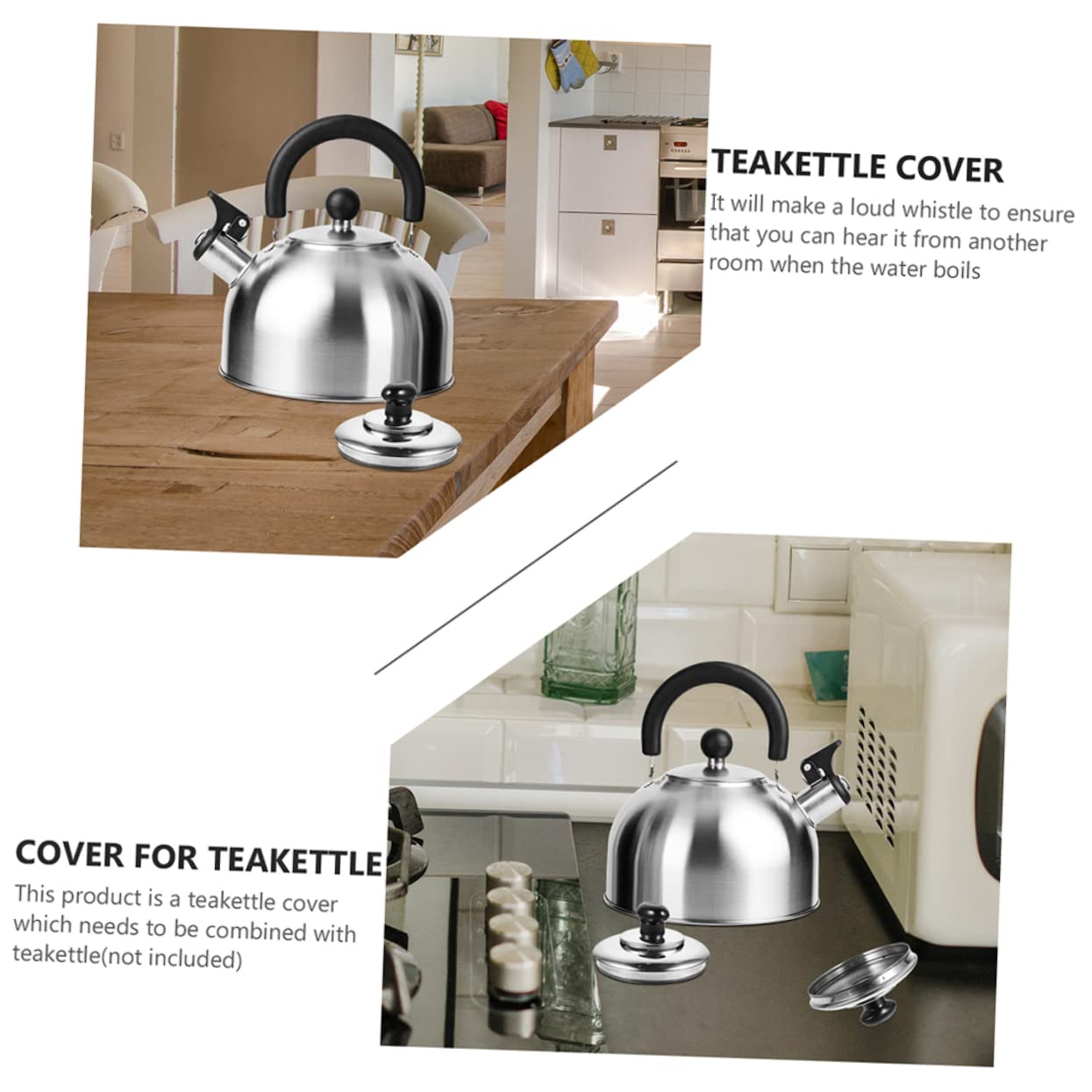 MAGICLULU 3pièces Couvercle De Remplacement Inoxydable Pour Bouilloire Siffleur Accessoire Pratique Pour Équipements De Cuisine