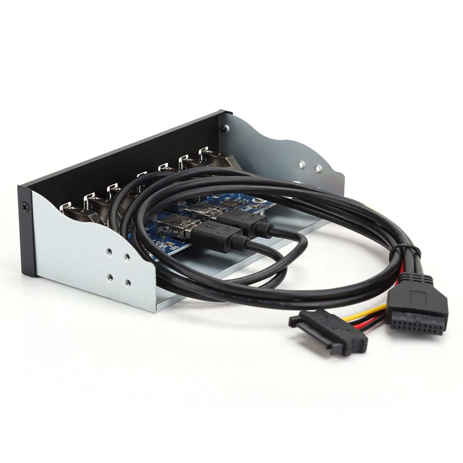 Hub USB 3.0 Alimentato, Hub USB 3.0 19PIN a 8 Porte, Adattatore per Pannello Frontale del Computer PC di Espansione 'unità Ottica Compatibile con l'Espansione del Case