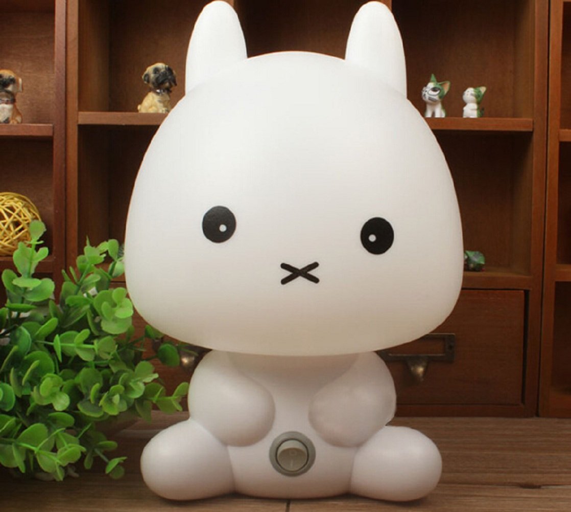 Lovely Baby Room Light Cartoon Rabbit Bear Kids Bed Lamp Night Sleeping Desk Lamp Light (Rabbit Style)