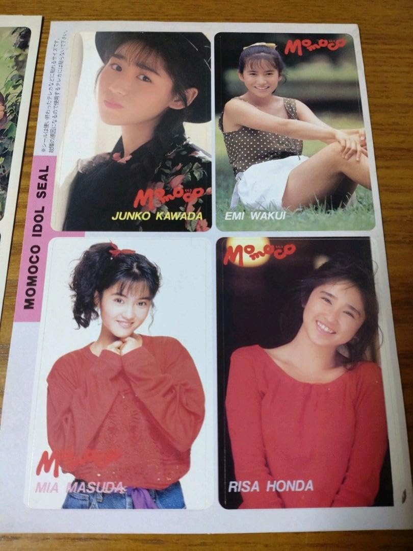 Amazon.co.jp: 80年代 アイドル シール 2シート 酒井法子 田村