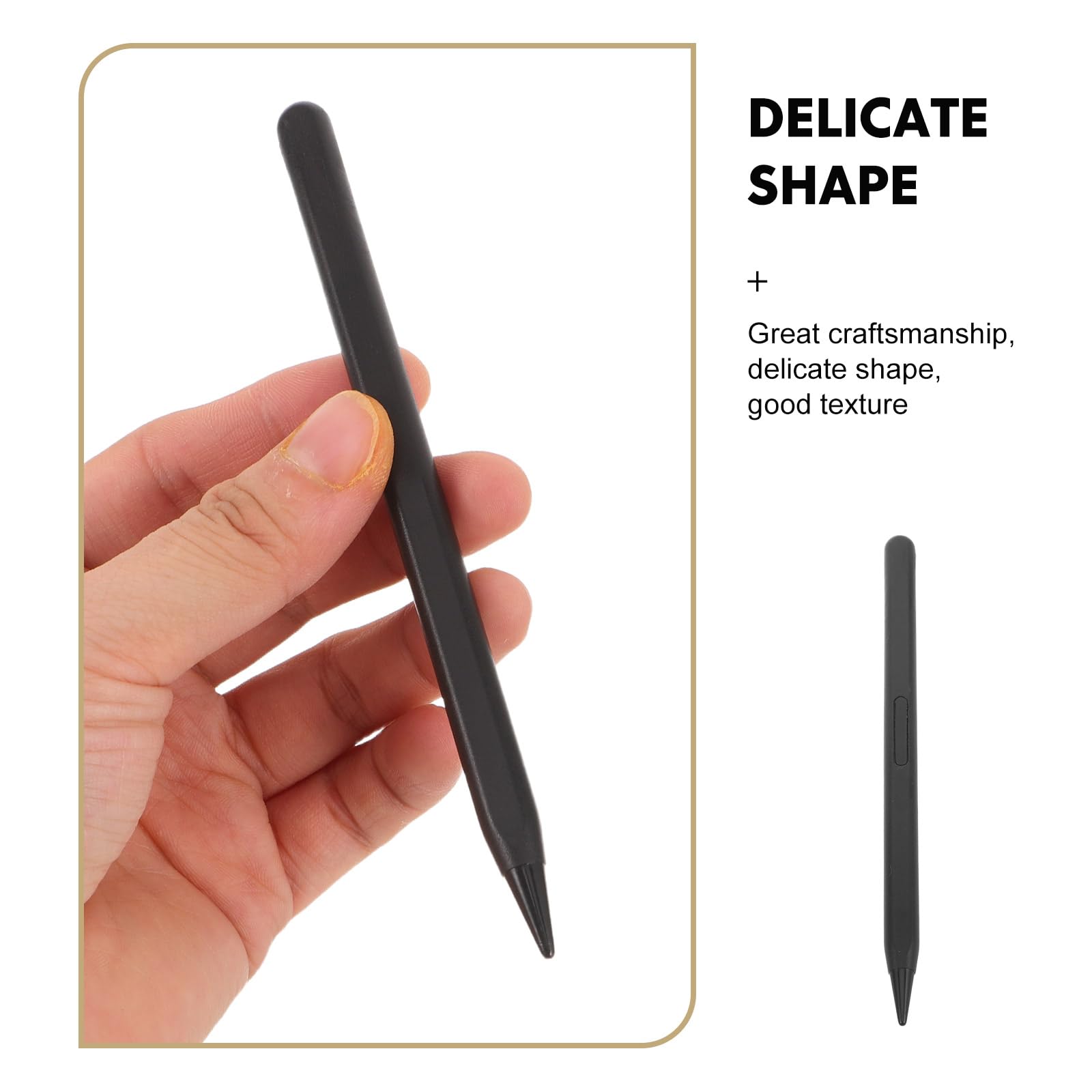 Gadpiparty 4 x schwarze leichte Kunststoff-Stifte mit präziser Touch-Steuerung für Zeichentablets und LCD-Digitalboards, kompatibel mit Touchscreen-Geräten