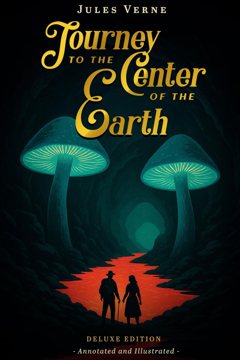 Journey to the Center of the Earth: (Deluxe Edition) - Annotated and Illustrated