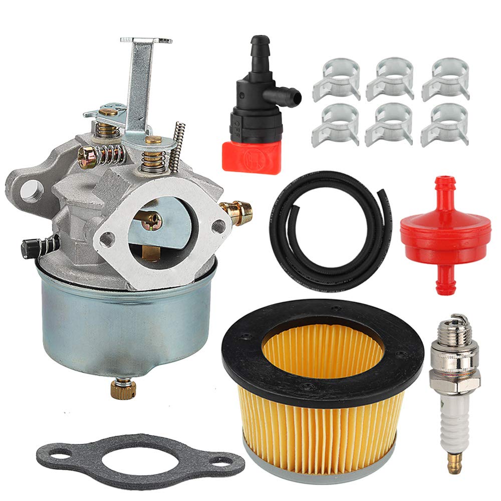 632272 632230 Carburetor 30727 Air Filter Fit Troy Bilt Chipper Vac 47279 47261 65582V Deere 624D Tiller Tecumseh H30 H50 H60 HH60 HH70 Snowblower