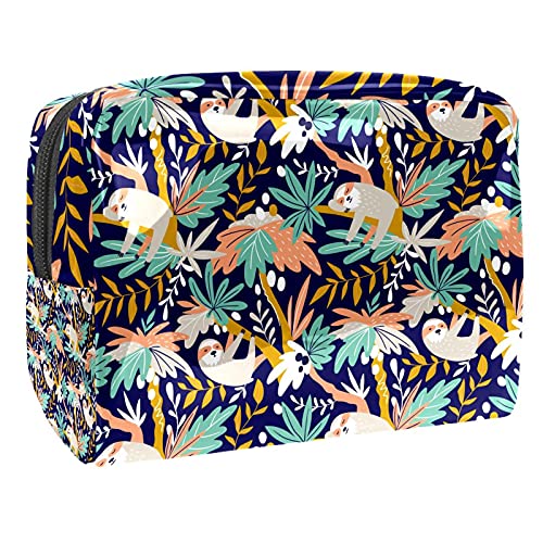Trousse de maquillage imperméable paresseux vert pour toilette