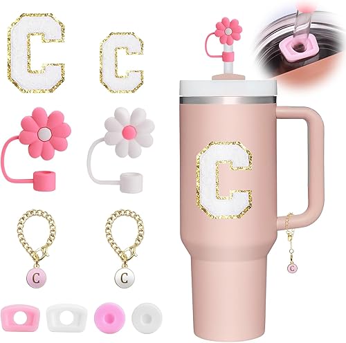 Mity rain Juego de 10 accesorios para vasos Stanley de 30 oz y 40 onzas, tapa para popote para copa Stanley, tapón redondo y cuadrado a prueba de Mity rain Juego de 10 accesorios para vasos Stanley de 30 oz y 40 onzas, tapa para popote para copa Stanley, tapón redondo y cuadrado a prueba de