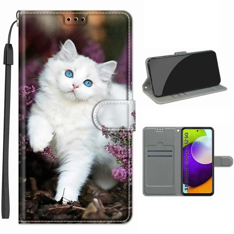 Image of for OnePlus 11R 5G Printed PU Leather Magnetic Wallet Case Flip Cover for OnePlus 11R 5G (Beautiful Cat), Multicolor