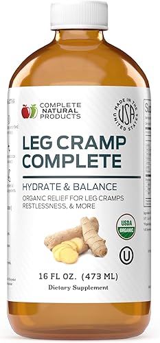 Miniatura 1 de Leg Cramp Complete 16oz - Líquido natural orgánico Amish para aliviar los calambres musculares, pies y piernas, vitaminas y suplemento