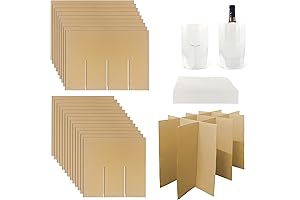 4 Sets Glass Divider Kits for Moving, Kitchen Moving Box Kit Dish...