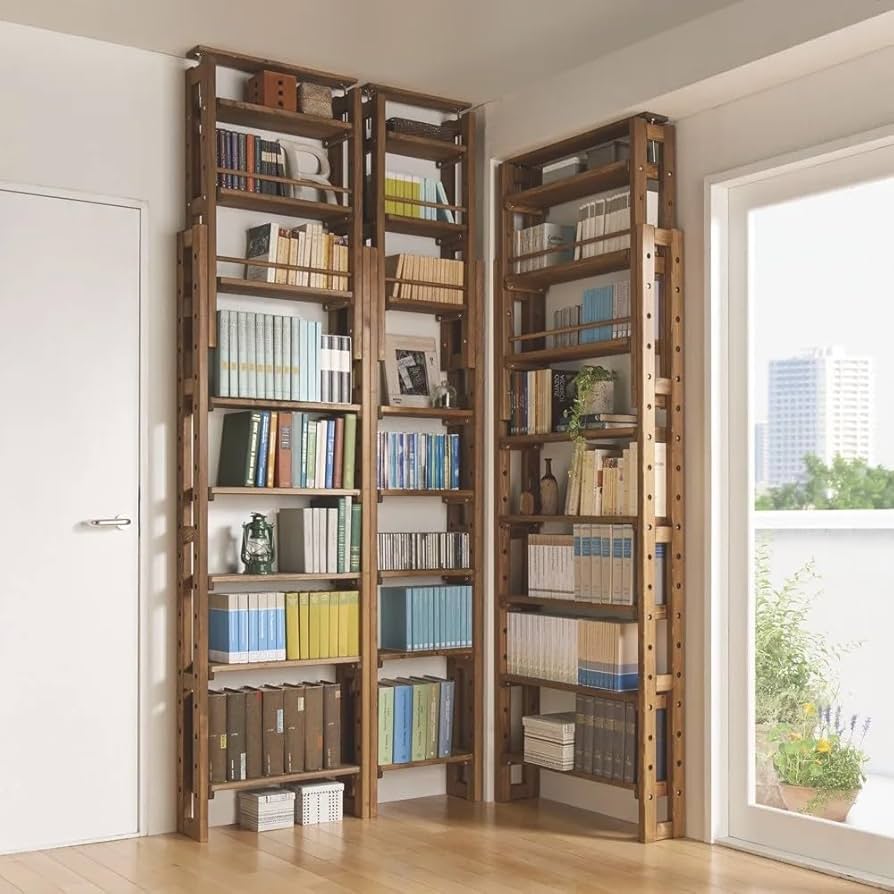 「Kaattf」国産檜 頑丈突っ張りシェルフラック(ディノス) 日本製東濃檜 大量収納が叶う国産頑丈突っ張りシェルフ 幅75cm