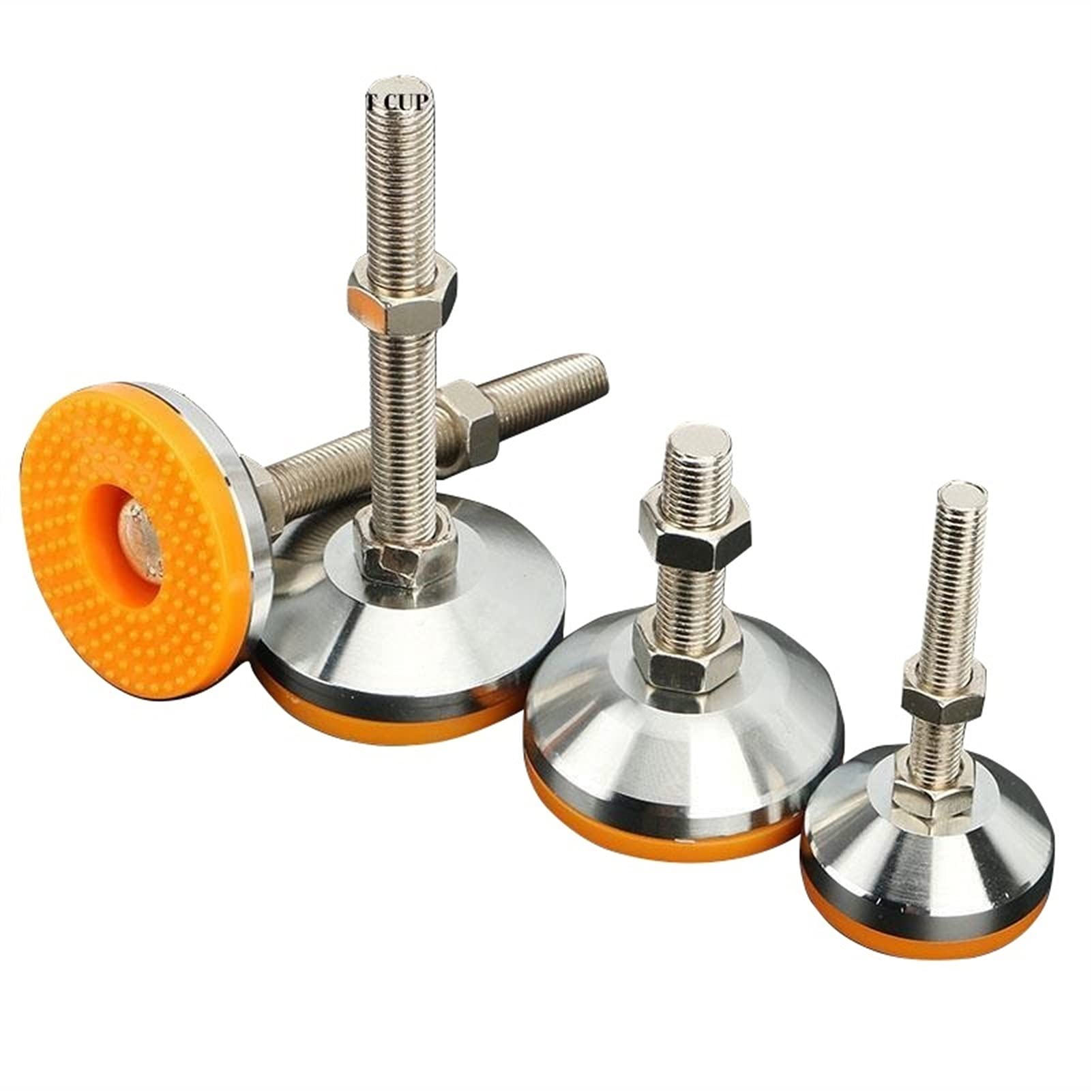 Pies niveladores Patas niveladoras, niveladores de patas de muebles ajustables con rosca M12, patas niveladoras resistentes for muebles pesados, bancos de trabajo, equipos mecánicos, paquete de 4