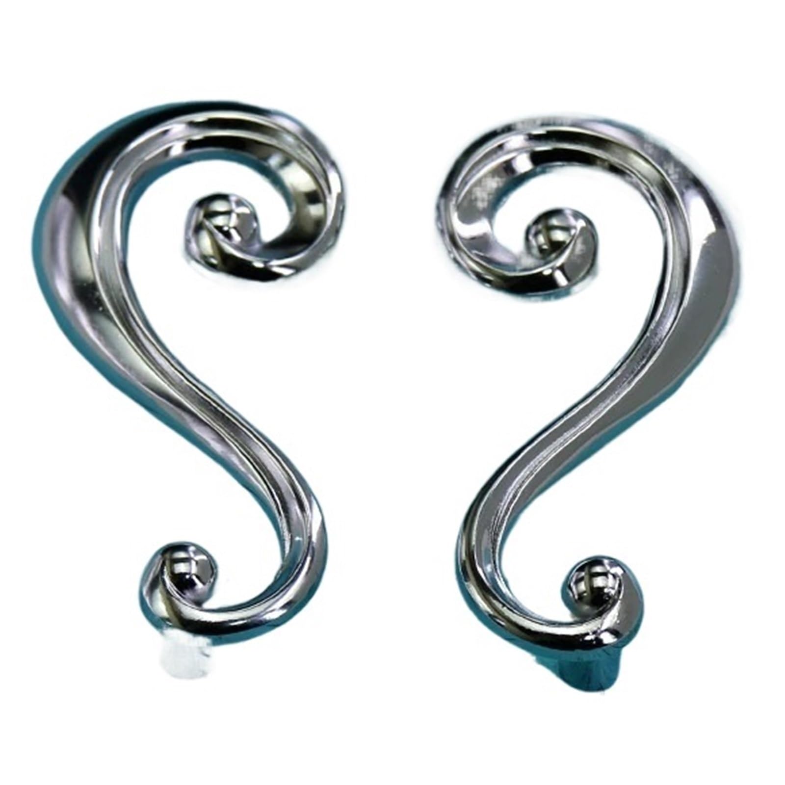 HUWOYG 2 Pair Art Furniture Handles Drawer Wardrobe Kitchen Cabinets Cupboard Knobs Dresser Pull Door Handle for Cupboards Wardrobe(Silver)