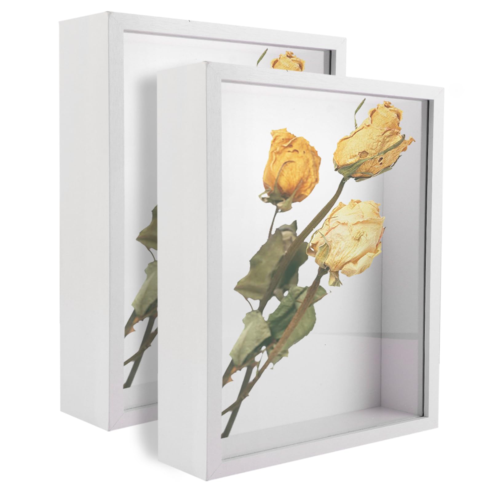 Amazon.com - Shadow Boxes 11 x 14 in, 2 PCS White Shadow Boxes Frame ...