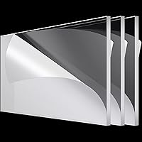 Vista 12 de Roowest 4 piezas de hojas acrílicas blancas de 12 x 16 pulgadas, 1/8 pulgadas de grosor, paneles de plástico cortados a medida, panel de tablero