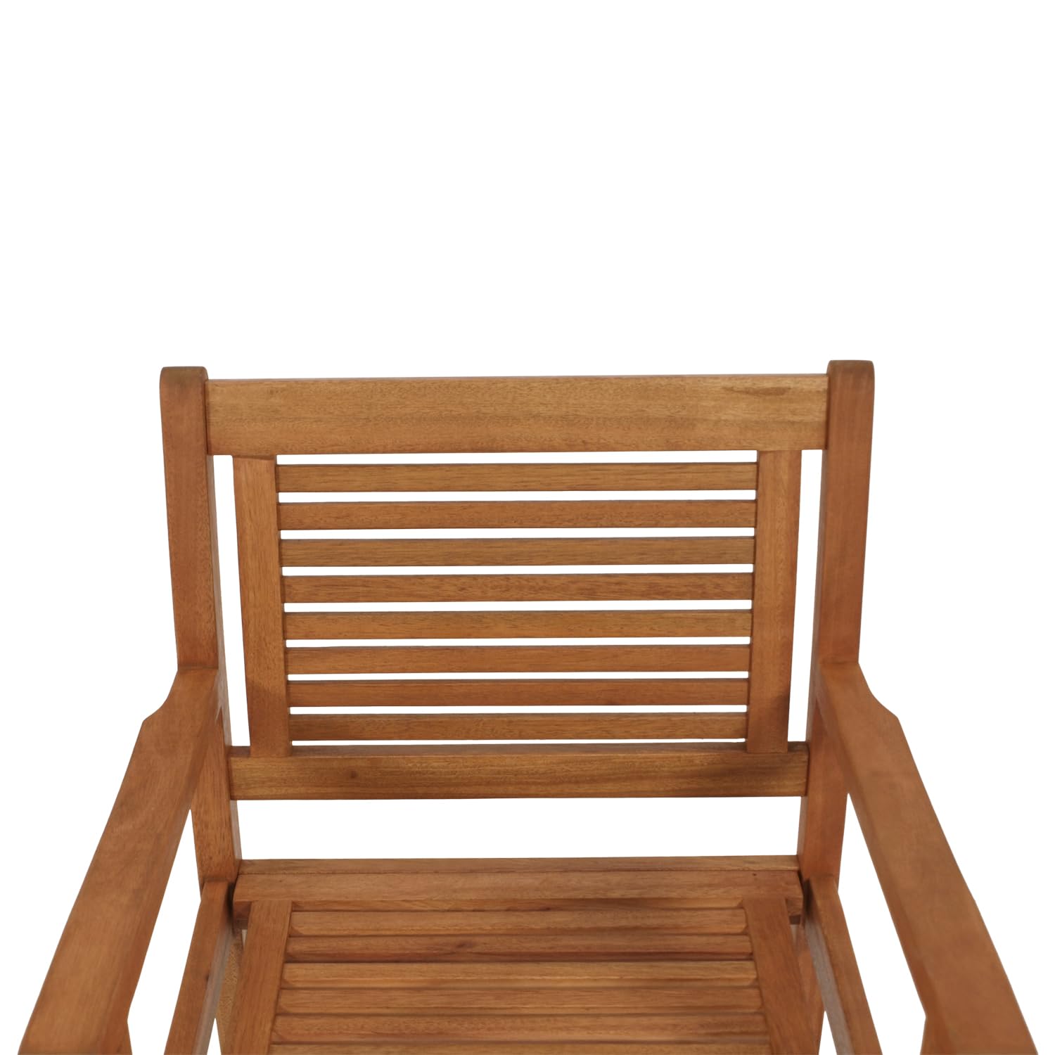 DEGAMO Gartensessel Gartenstuhl CORUNA, Eukalyptusholz braun geölt, Outdoor