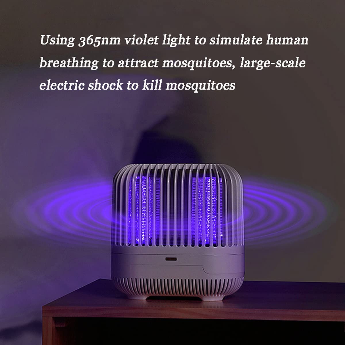 TEmkin Lampada antizanzare per Interni, Controllo Fisico Silenzioso delle zanzare, antizanzare per Camera da Letto, Soggiorno, Cucina, Ufficio, Campeggio all'aperto (Blu)