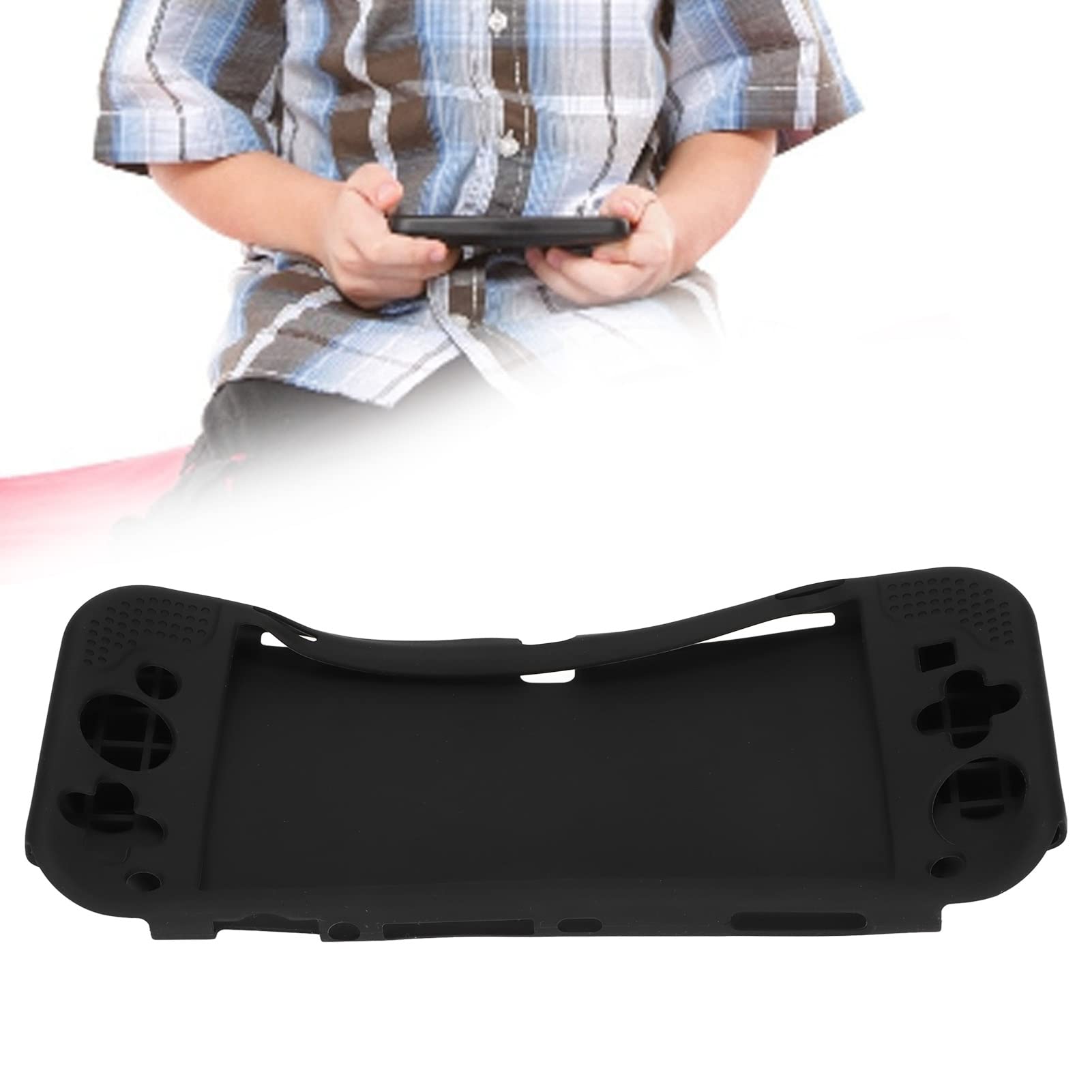 ciciglow per Switch OLED Custodia Protettiva, Morbida Custodia in Silicone per Console di Gioco Design Preciso del Foro Custodia Protettiva per Gamepad Resistente Ai Graffi Protezione a