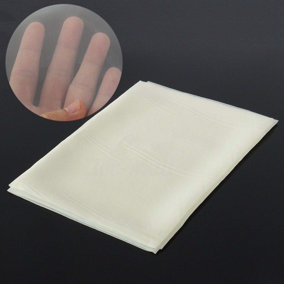Toile de sérigraphie, 100 mailles 40 T, Largeur 1,27 m 3 m de long | Polyester blanc, pour textile, plastique, métal, verre et détails fins
