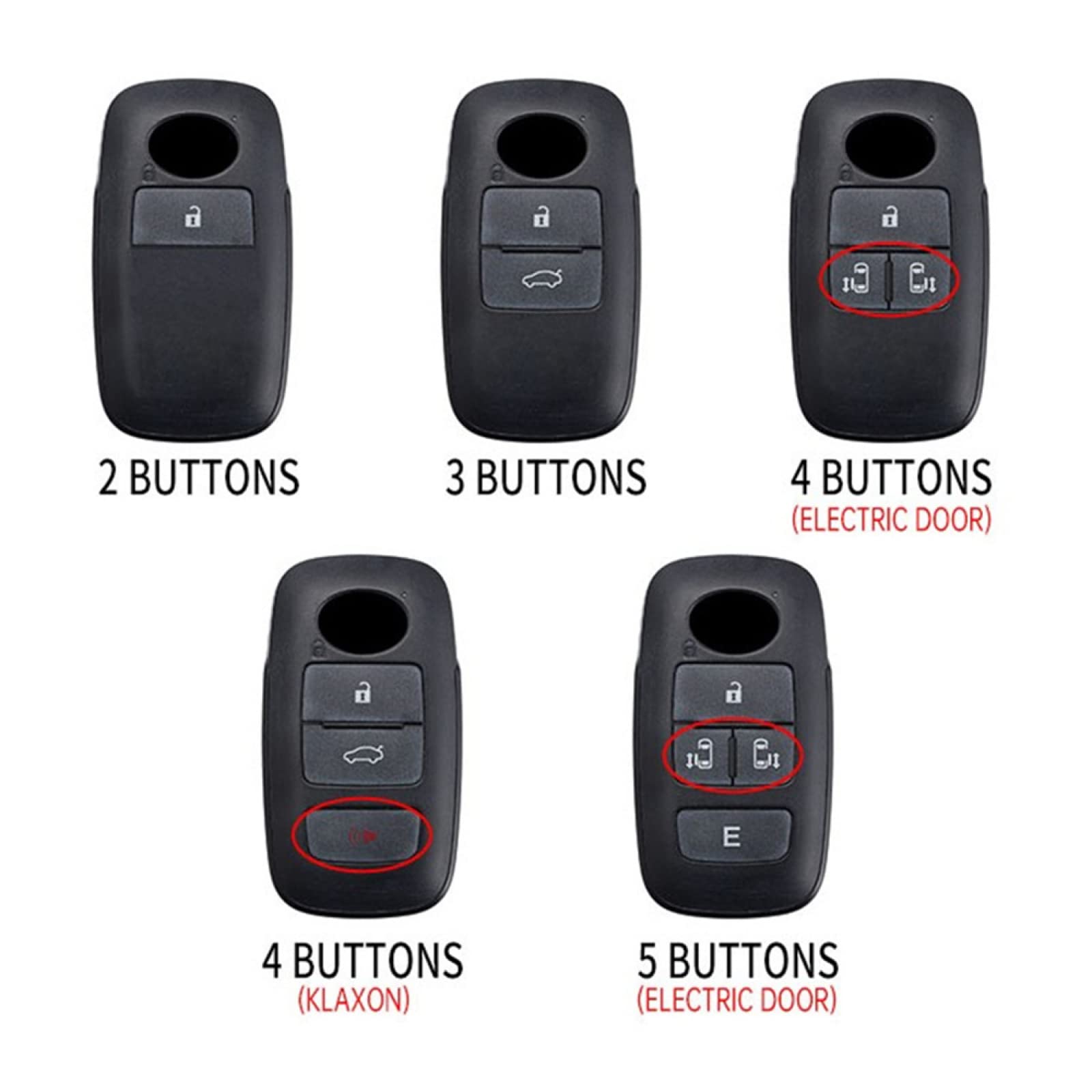 Shell De Llave Inteligente Para Toyota Raize Yaris 2023–2024, 2 Botones