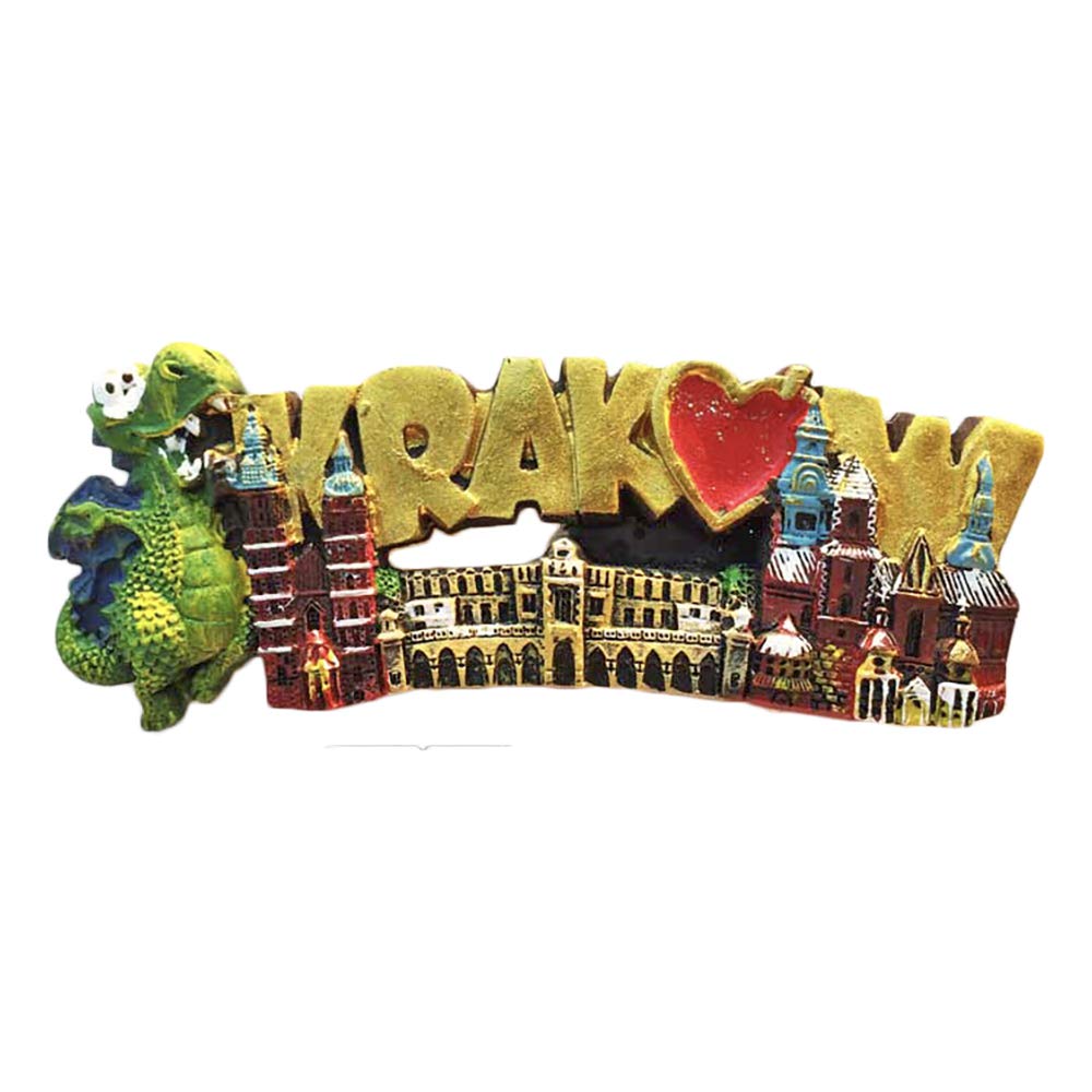 Wedarego Krakow Poland 3D Refrigerator Magnet Tourist Souvenirs Stickers,Home & Kitchen Decoration Poland Fridge Magnet From China