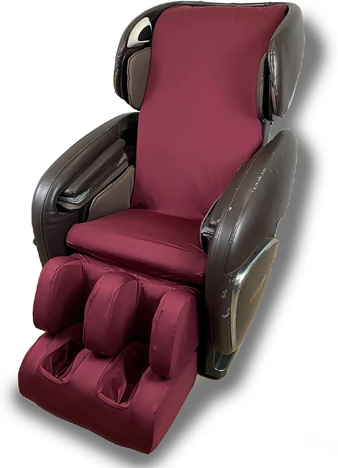 Full Body Shiatsu Massage Chair Cover Dust Protector Covers, Massage Chair Cover Protector, Zero Gravity Chair Covers, for Most Massage Chairs,Burgundy
