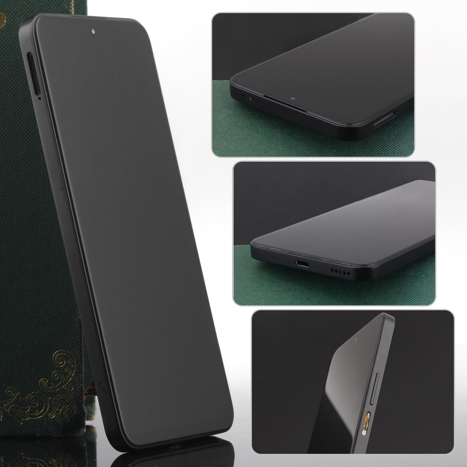 6.7'' Noir Écran LCD avec Châssis pour Honor 90 Lite 5G CRT-NX1 Écran Complet Tactile LCD Display de Rechange et Outils + 90 Lite 5G Verre trempé
