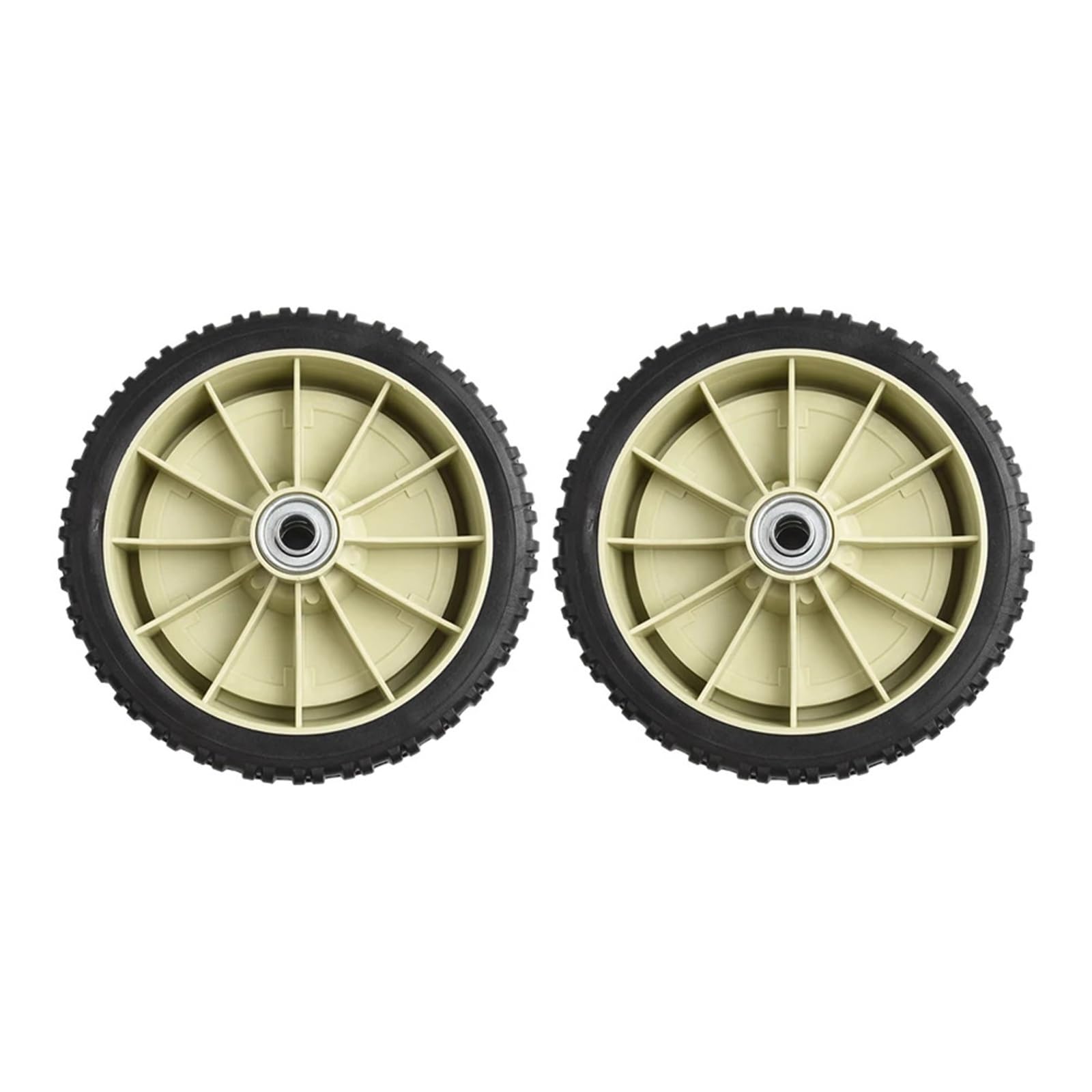 Genérico Compatible con Rueda Delantera de cortacésped de 8 Pulgadas. | 2 uds rueda de goma compatible con piezas de repuesto for cortacésped HRJ216