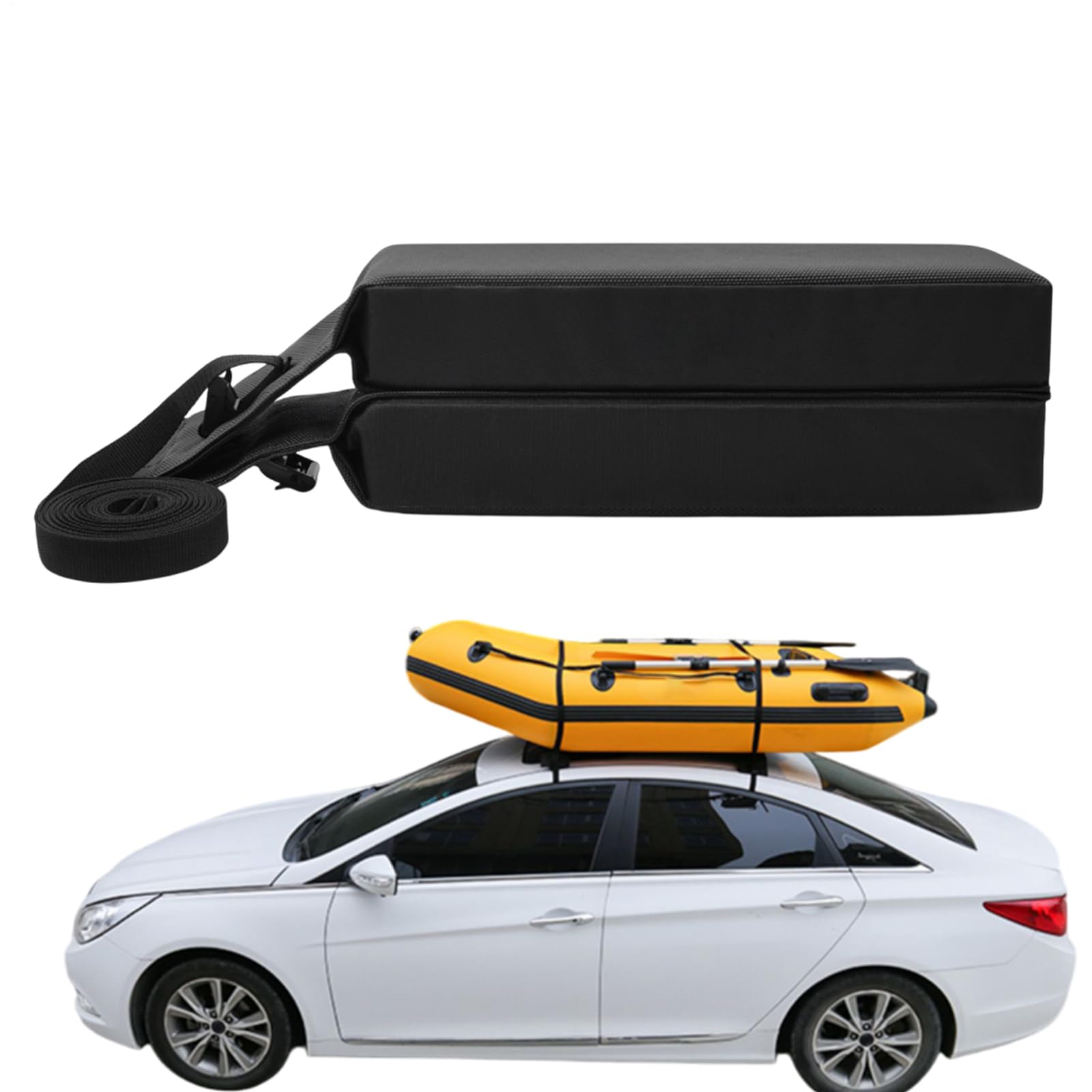 Barra de Techo para Kayak, Soporte para Kayak y Camping-Car | de organización de Techo sin perforación para Coche, sedán y Furgoneta