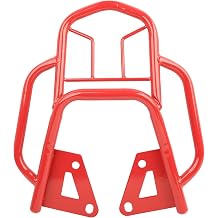 Mokuo Motorcycle Rear Luggage Rack with Handrail in Heavy Iron Material Compatible with Honda Grom Msx 125 SF 2013-2016,Red Color