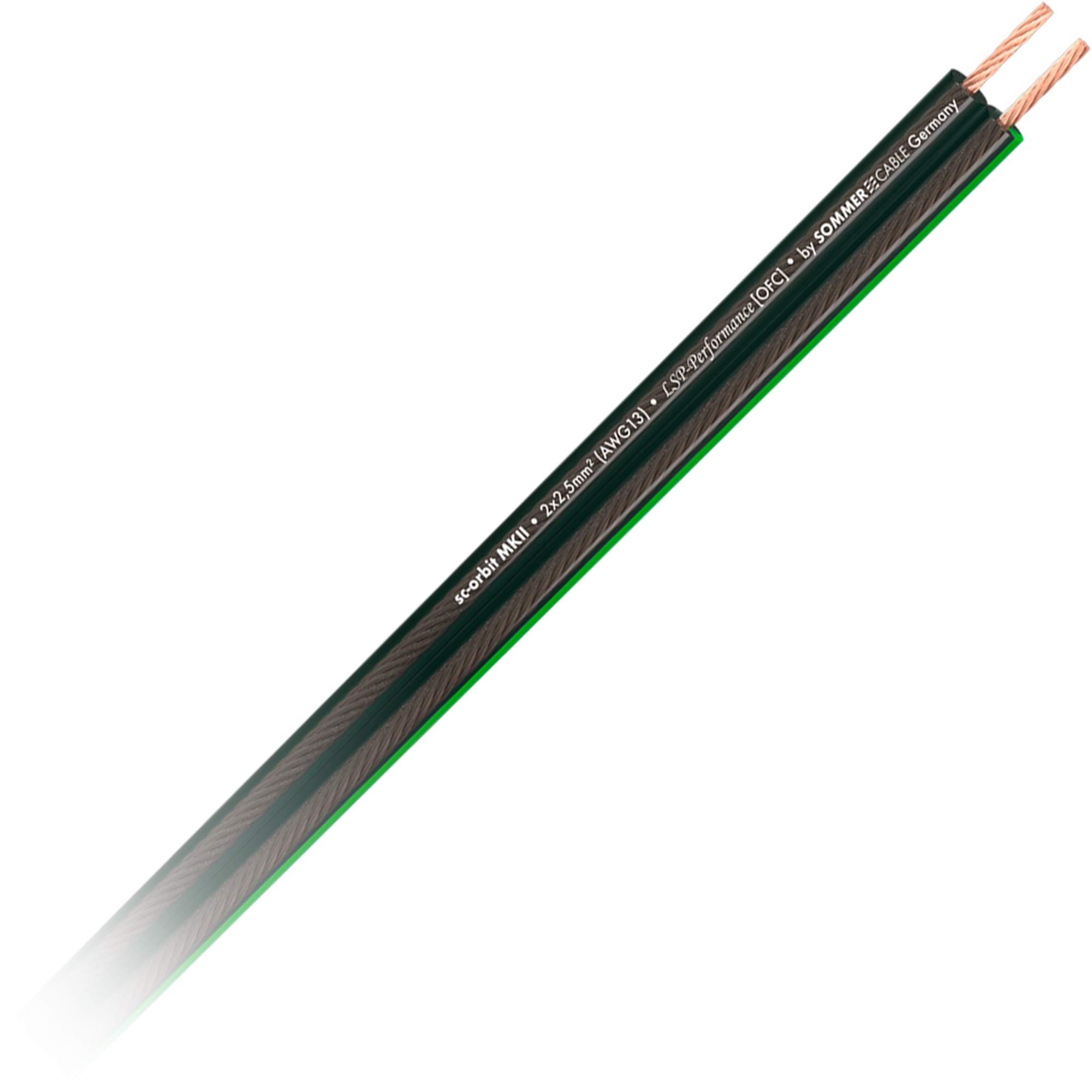 Summer Cable SC-Orbit 225 MKII, 2 x 2.5 mm², OFC Speaker Cable, 425-0151 2 x 2,5 mm² - 5m black, transparent
