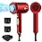 Slopehill Professional Ionic Hair Dryer, Powerful 1800W Fast Drying Low Noise Blow Dryer with 2 Concentrator Nozzle 1 Diffuser Attachments for Home Salon Travel (Agate Red)
