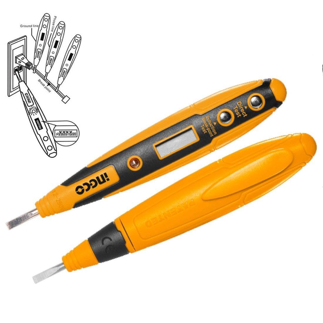 GILHOT Test Pencil HSDT2201, Test Screwdriver Circuit Tester Electric Test Pen Screwdriver Digital Display Test Pencil - Corded Electric, (Yellow, Black) (B0D3PXFGC8) Amazon Price History, Amazon Price Tracker