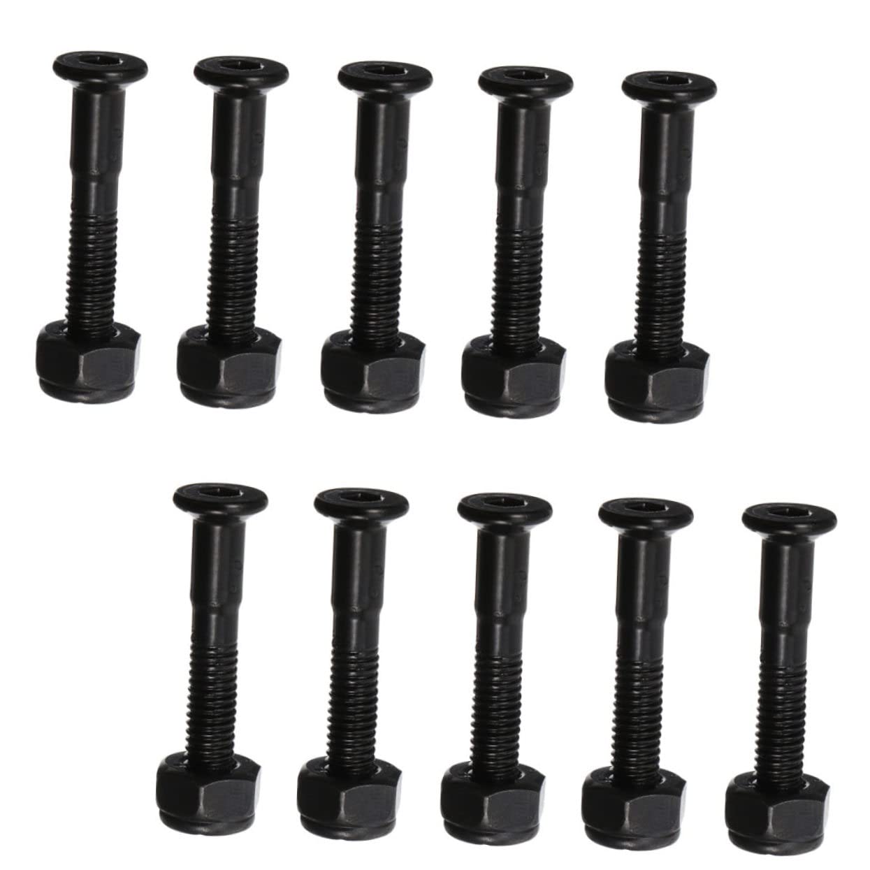 BCOATH 40Sets Mounting Screws and Bolts Kit Skateboard Hardware with Nuts Durable Accessories for Skateboard Enthusiasts and Repairs