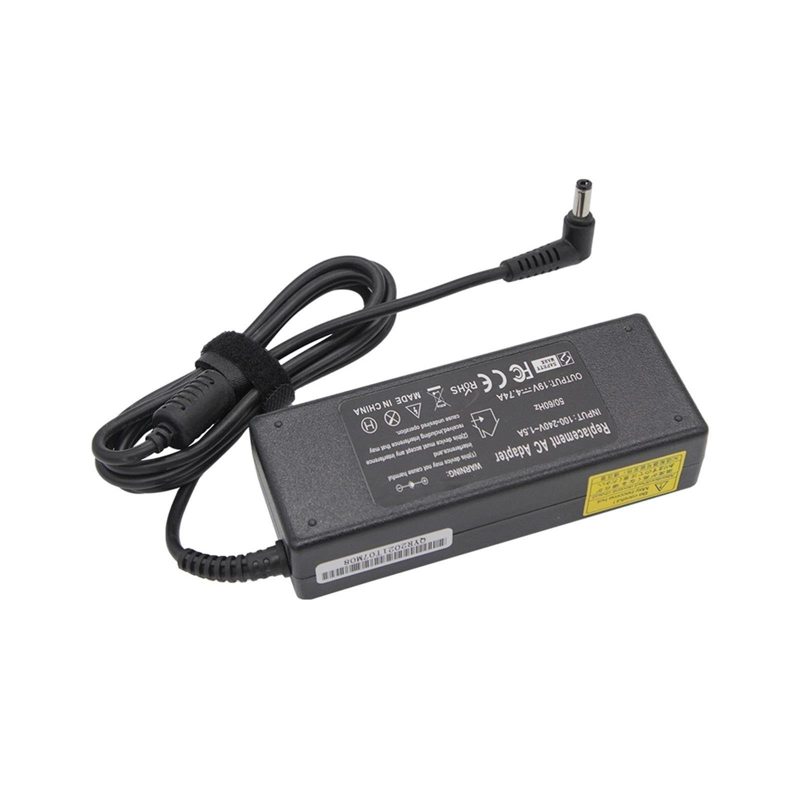 Adaptador De Corriente De Cargador De Vuelta De 19V 4.74A 90W, Compatible con ASUS, Compatible con Toshiba, Compatible con Lenovo, Adaptador X53E K55N K52F K53S K53SV A53E N56VJ(with EU Plug)