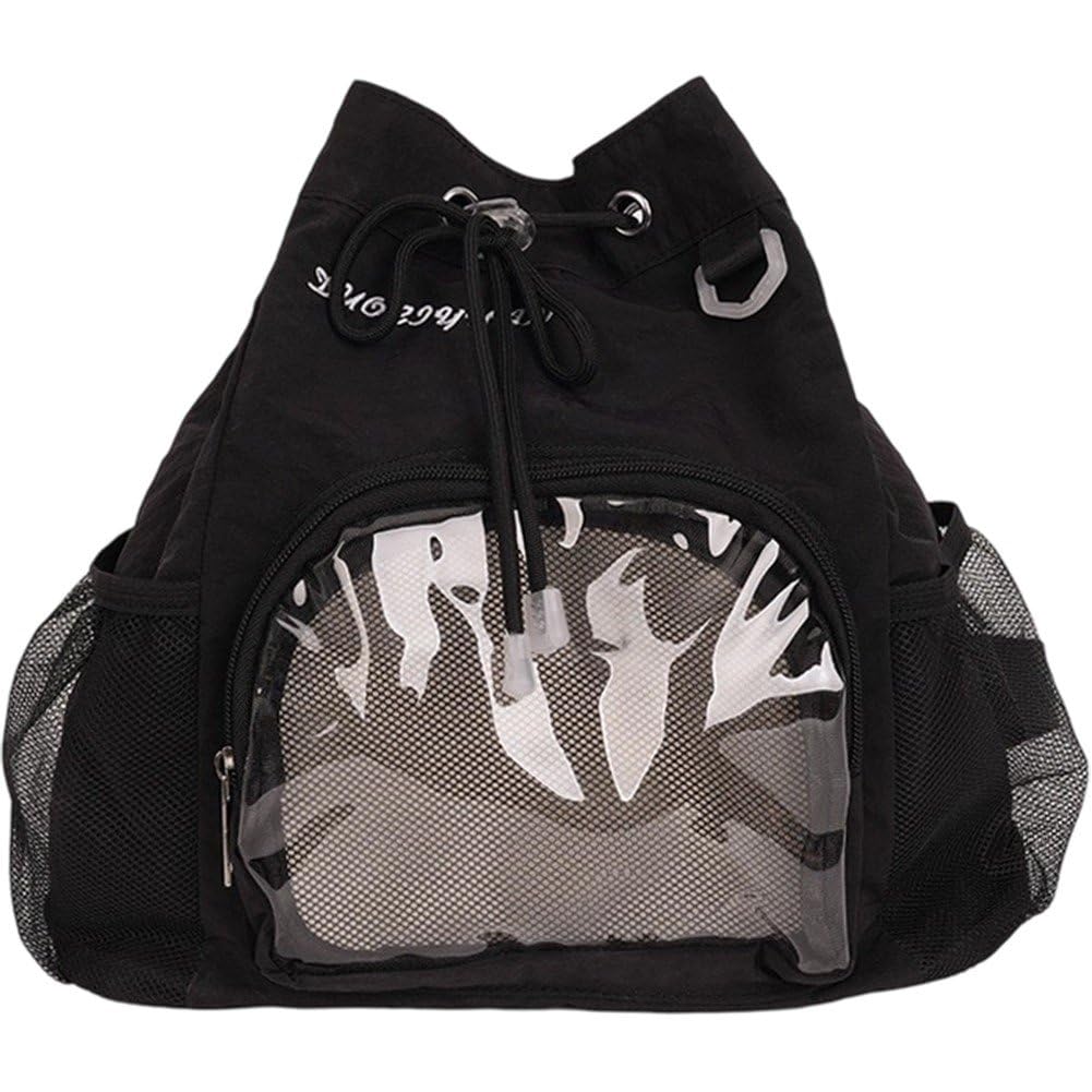 Sac à dos à cordon transparent et esthétique au look grunge Y2K