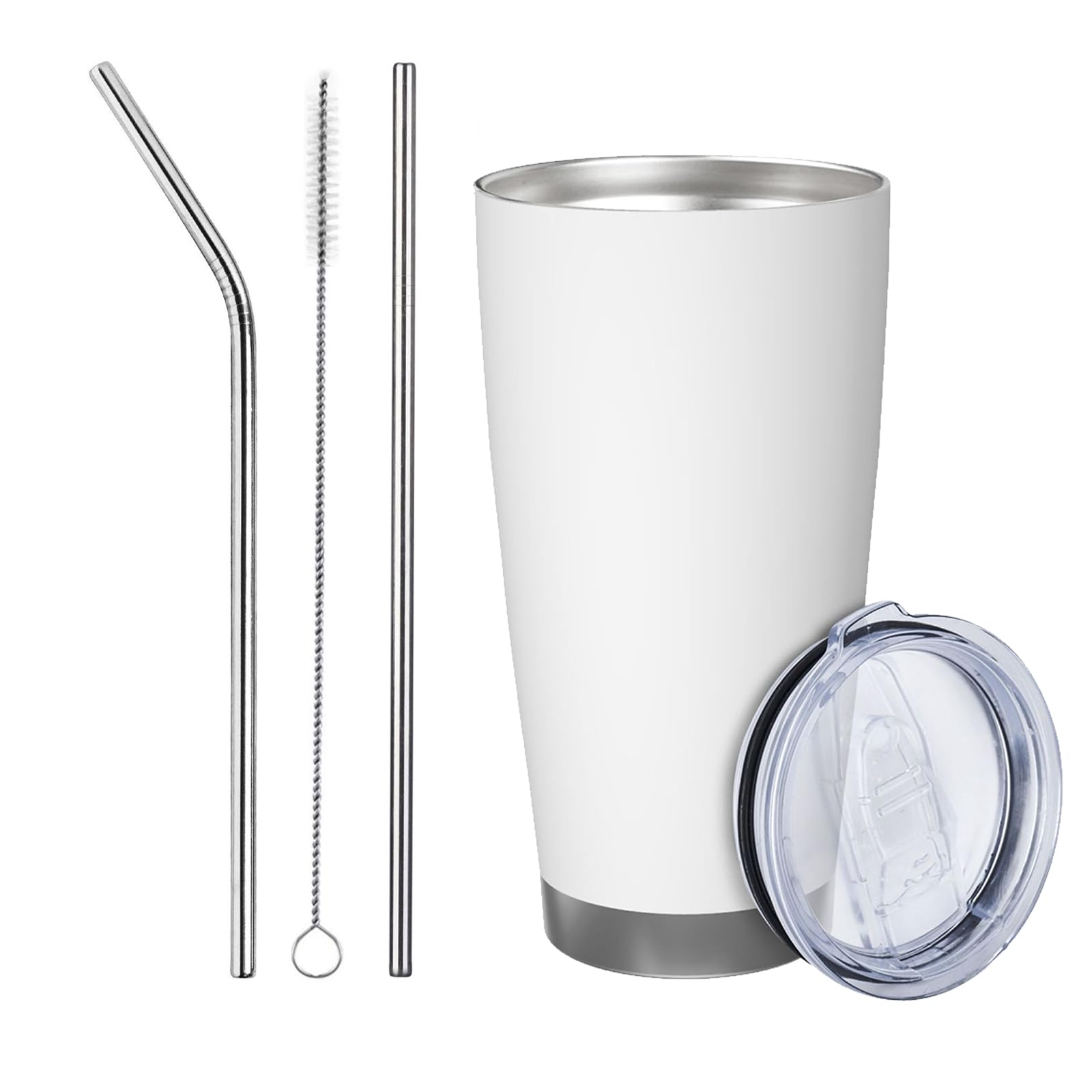 KMITBPN Custom Stainless Steel Tumblers Add Your Text Photo to Create Own Personalized Unique Tumbler, 20oz Travel Coffee Mug Cups with Lid and Straw, Multi Colors, 02005