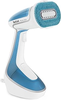 Tefal Pure Tex Handheld Clothes Steamer, 1700 W, 200ML, Blue & White, DT9530