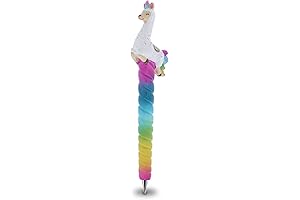 Rainbow Llamacorn Novelty Kids Office Supplies - Nice Cute Fun & Colorful Llama Pens